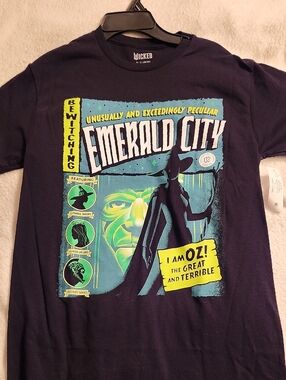 Emerald City Graphic Tee - Black Size Small New.